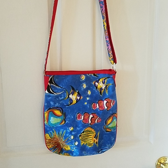 Anne Ormsby Hand Painted Crossbody Bag - Picture 3 of 5